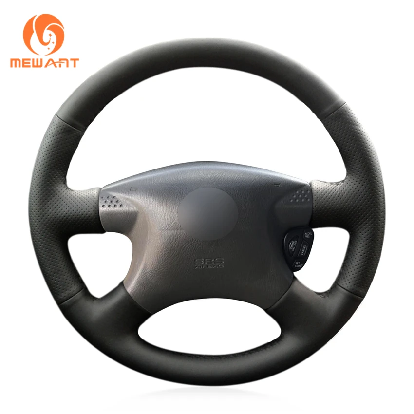 MEWANT черный чехол рулевого колеса автомобиля из искусственной кожи для Nissan Bluebird