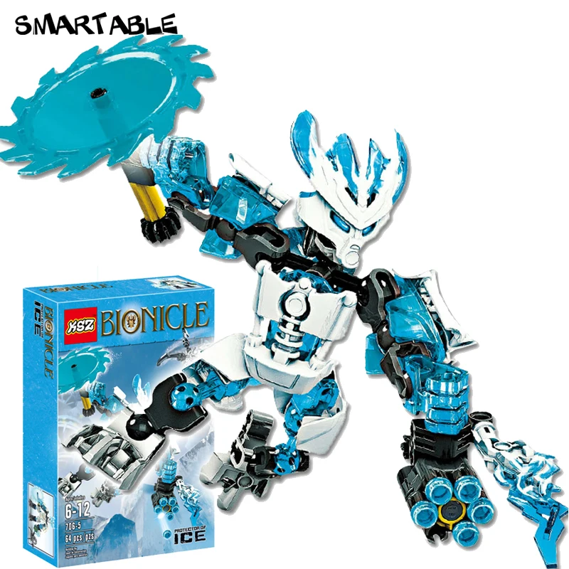 Smartable BIONICLE протектор льда+ KOPAKA Мастер Льда Строительный блок Набор игрушек для мальчика подарок совместим все бренды BIONICLE