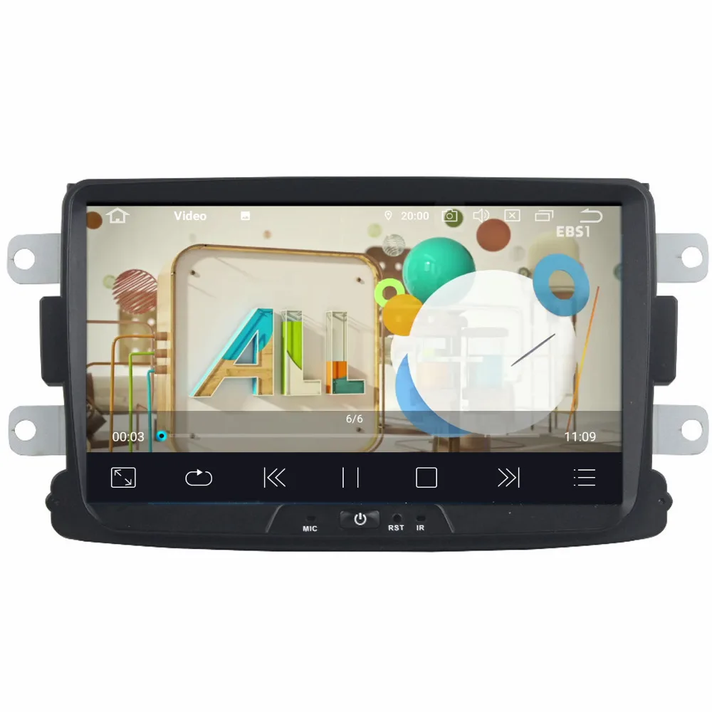 COIKA 8 &quotAndroid 9 0 Система Автомобильный приемник GPS радио для Renault Duster Sandero Logan Lada Dacia