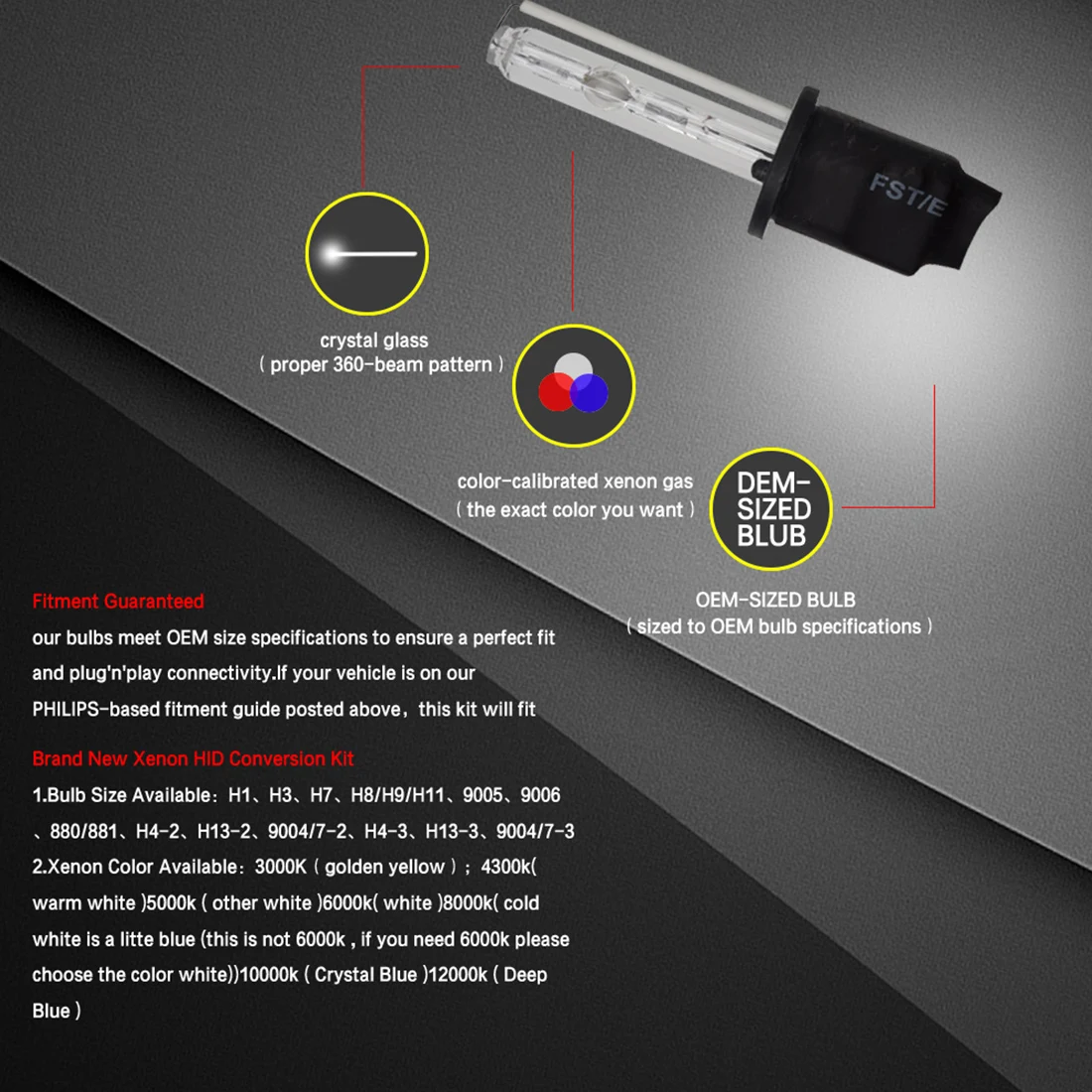 Tonewan новая H1 H3 H7 H11 9005 9006 880 35 Вт 55 Вт HID лампа для автомобильных фар 3000k 4300k 5000k 6000k 8000k 10000k 12000k