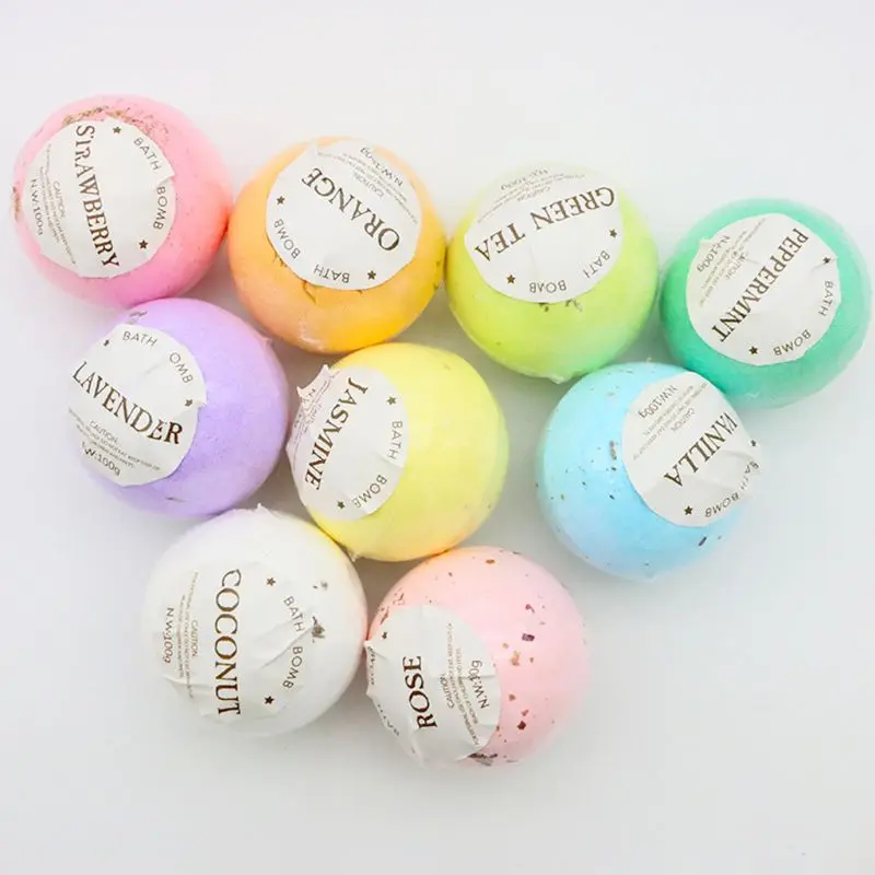 4 шт/кор. глубокая морская ВАННА СОЛЬ сушеный цветок эфирное масло для тела Пузырь