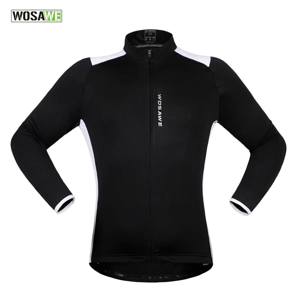 2017 Ropa Ciclismo Wosawe Новый длинным рукавом Майки спортивные сзади светоотражающие