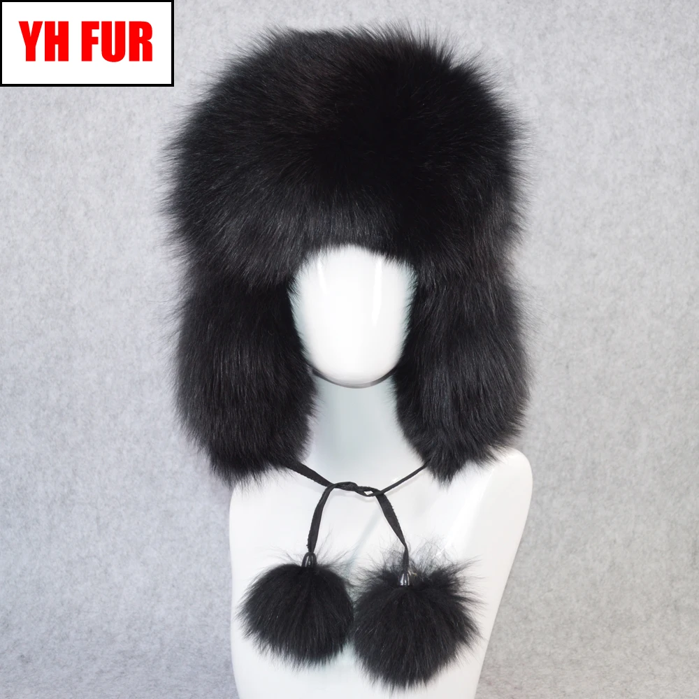 2021 горячая Распродажа для женщин с натуральным лисьим мехом российские шапки