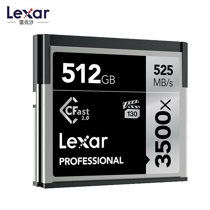 Оригинальный Lexar натуральная Cfast2.0 карта памяти 32 Гб 128 г 3500X до 525 м/с 64 256 для камеры