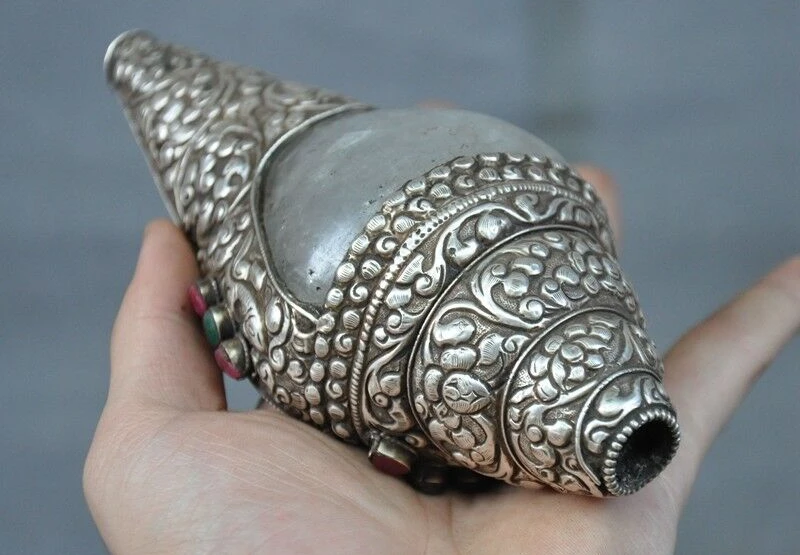 6 &quotТибетский Кристалл инкрустация тибетский серебряный драгоценный камень