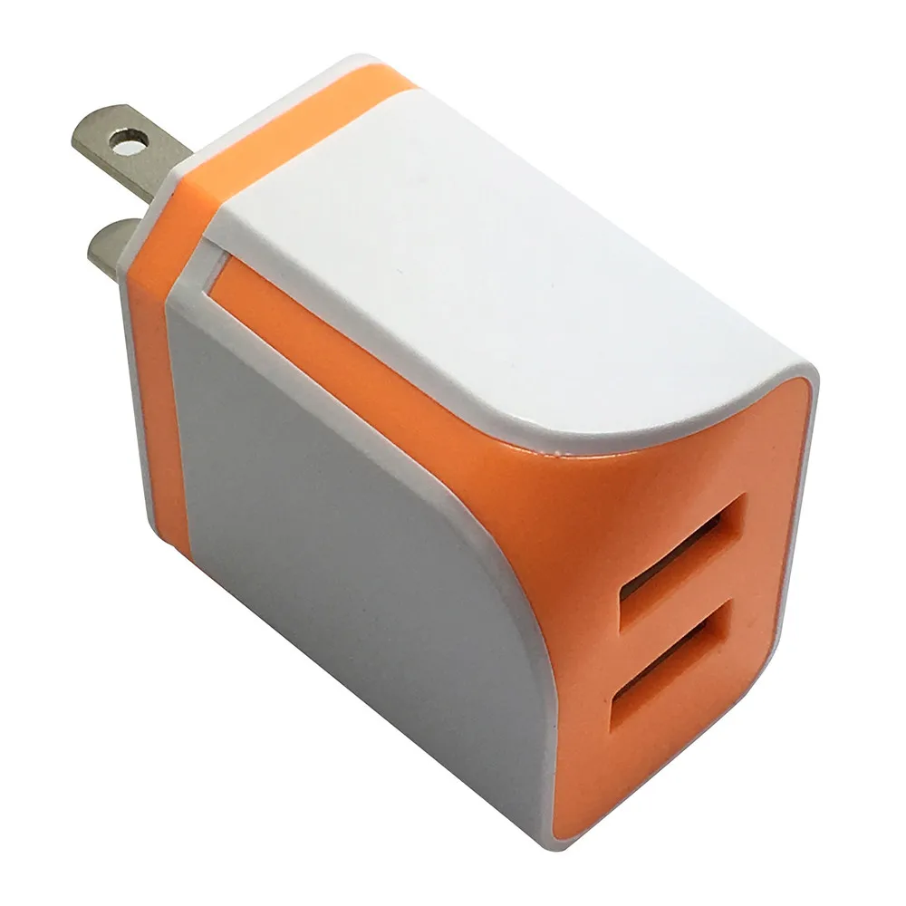 Новое настенное зарядное устройство с двумя usb портами для домашнего путешествия