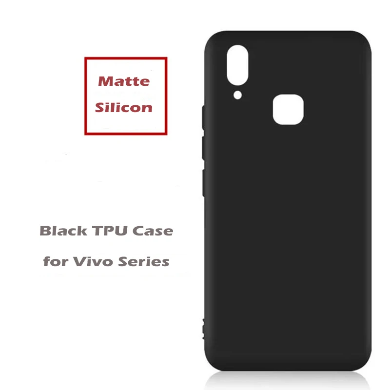 Black Чехол для Vivo V3 Max V11 V11i V9 Y85 Y91 Y93 Y95 Y97 Y81 Y83 Y79 Y75S Y51 Y53 Y55 Y66 Y67 Y75 V7 Y71 Z1 XPlay 5 6 Y35 Y37 Y69 - Цвет: Black