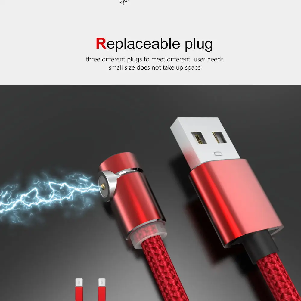 CBAOOO 1 м 2 м микро USB кабель Магнитный кабель для iphone Быстрая зарядка usb type C Android мобильный телефон Быстрая зарядка Магнитный шнур