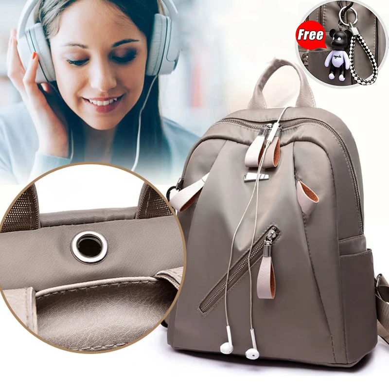 Mochila Escolar Feminina Mujer Повседневный женский рюкзак Водонепроницаемый Музыкальный
