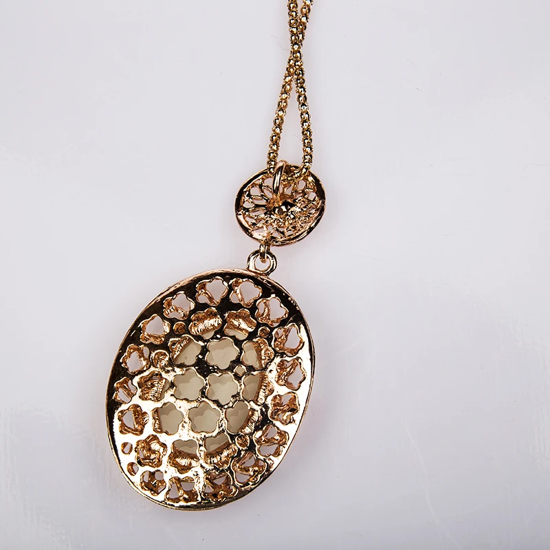 Этническая Cat глаз камень макси заявление Ожерелье наборы Овальной