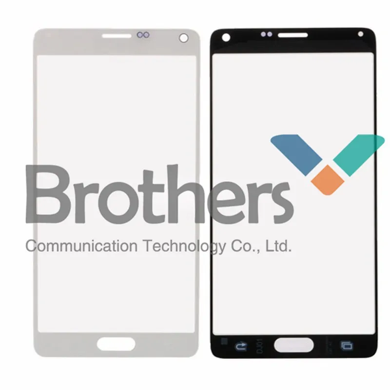 Оптовая Продажа Черный Белый Передний экран Внешний стеклянный объектив для Samsung