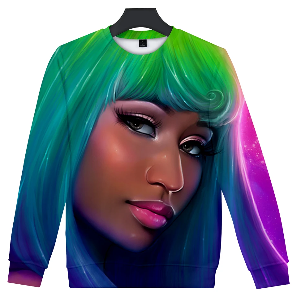 Модная мягкая 3D Толстовка Nicki Minaj с капюшоном для мужчин и женщин забавные