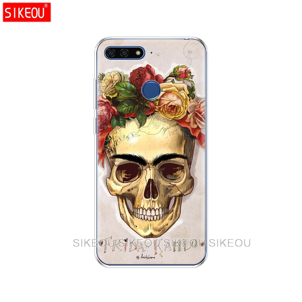 Силиконовый чехол для телефона Huawei Honor 7A PRO 7C Y5 Y6 Y7 Y9 2017 2018 Prime Dead ghost Skull|Бамперы| |