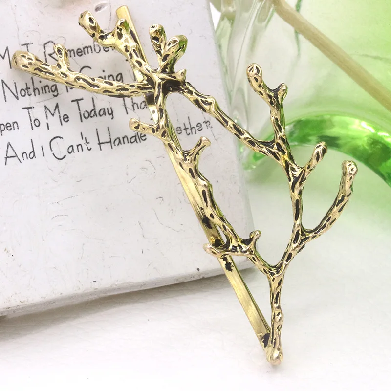 Женская заколка для волос с бронзовым и серебряным покрытием | Украшения