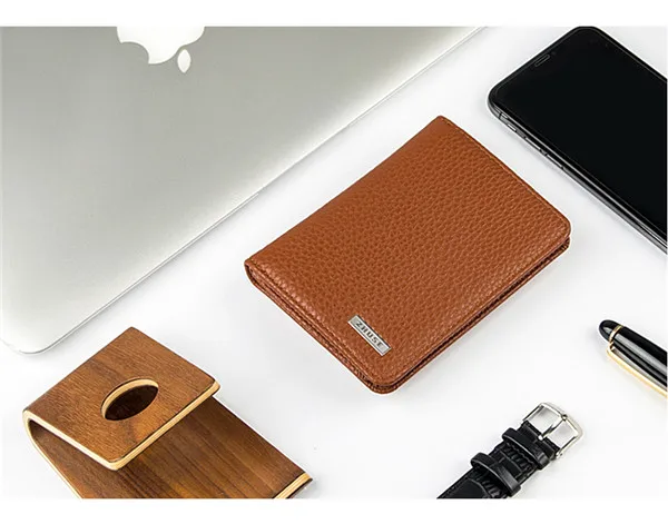 BISI GORO/ Для мужчин Для женщин Смарт-кошелек с USB F кошелек для зарядчика адаптировать для Ipone и Android Ёмкость 4000 mAh креативный кошелек - Цвет: brown ZS-PB-011