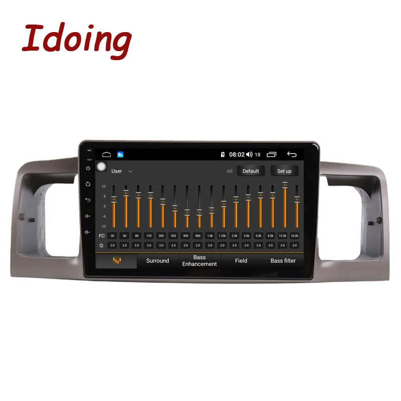 Idoing 9 &quot2.5D ips Android 8 1 автомобильный DVD мультимедийный плеер gps для Toyota Corolla EX 2007-2012 DSP