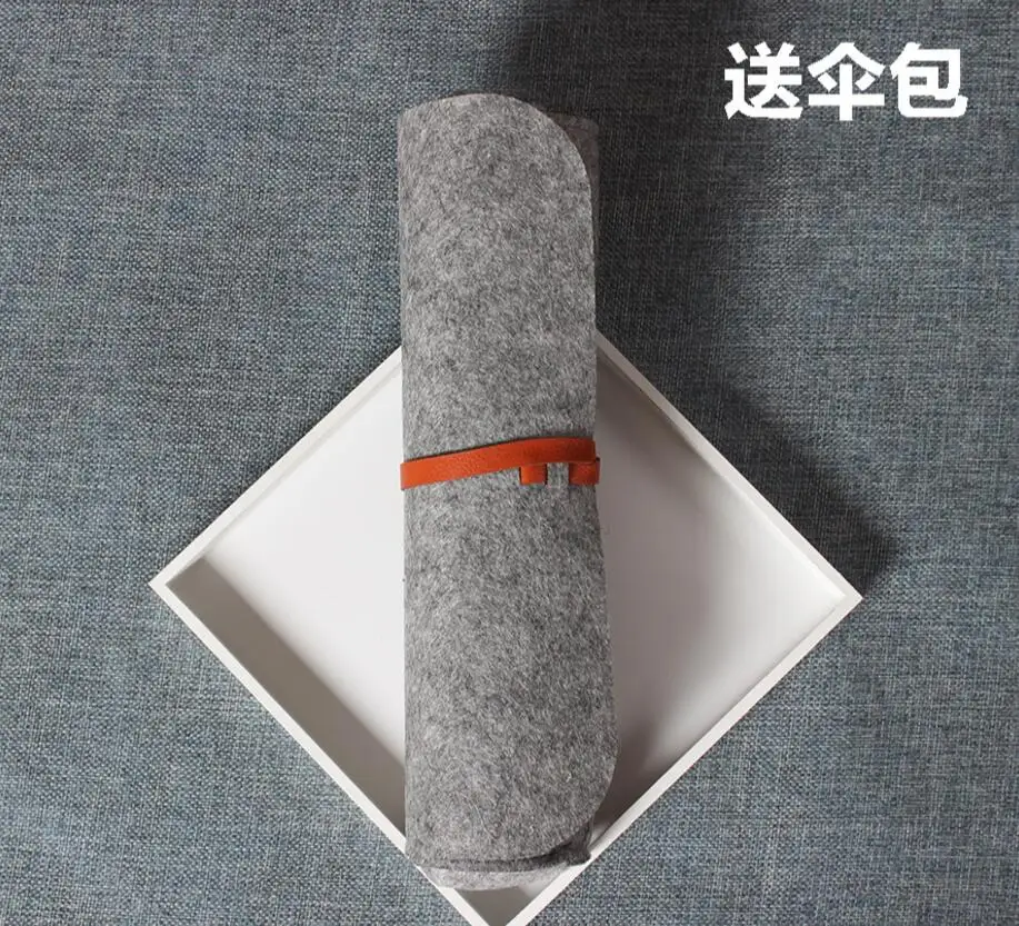 Прозрачный дождевой Зонт с тремя складными вишнями для женщин водонепроницаемый