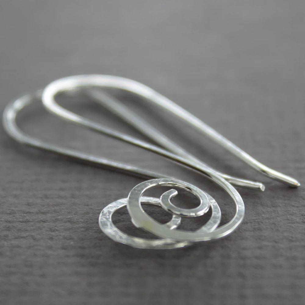 Hoop Earrings Handmade Jewelry Vintage Boho Hammered Gold Filled/925 Silver Brincos Pendientes Aros Earrings for Women Oorbellen