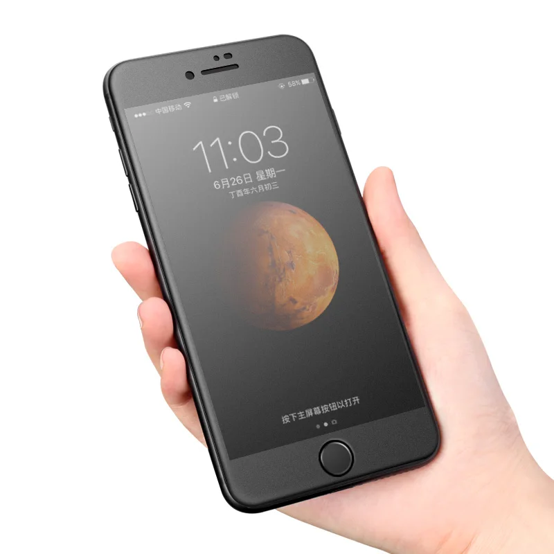 9H 2.5D матовое закаленное стекло с полным покрытием Защита экрана для iPhone X XS MAX XR 10 8