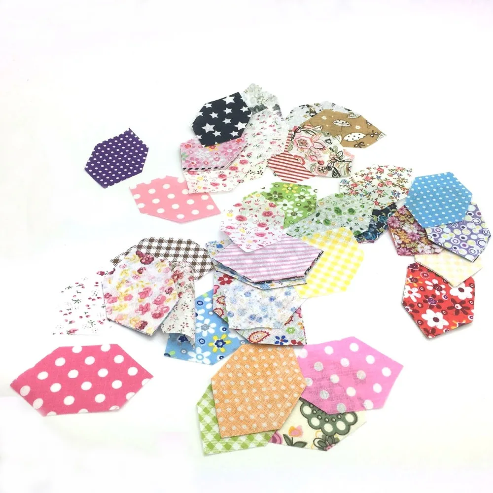 Шестиугольная ромбовидная треугольная хлопчатобумажная ткань ручной работы в