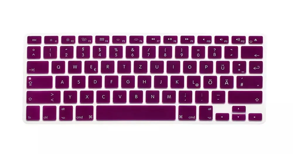 Американская раскладка немецких букв, защита клавиатуры для Macbook Air Pro retina 1" 15" 1", чехлы для ноутбуков Mac book 13 15 QWERTZ