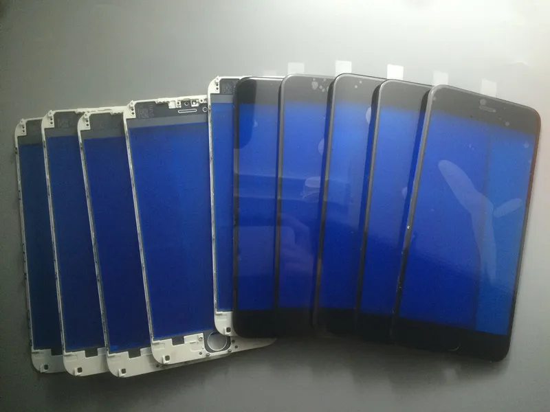 50 шт./лот A +++ внешнее стекло со средней рамкой для iPhone 6 6S 6G plus 7g предварительно