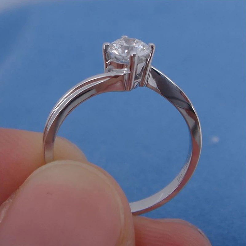 Сертифицированная элегантная Бриллиантовая Диагональ 18K бриллиантовая 0 50 карат