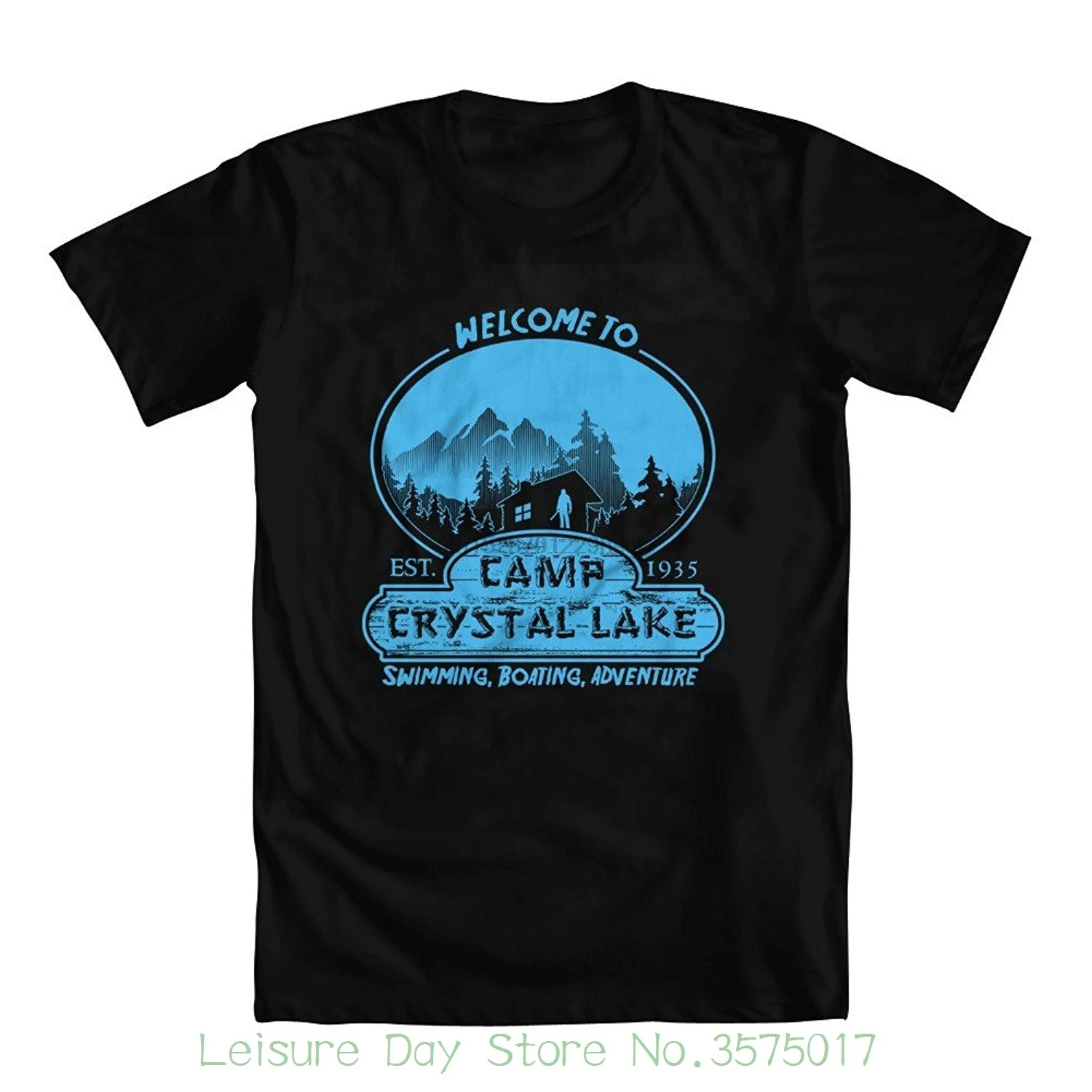 T Shirts Short Sleeve Leisure Fashion Summer Friday The 13th Inspired Camp Crystal Lake Men T-shirt | Мужская одежда