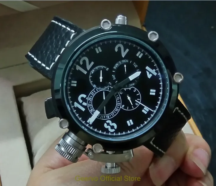 Мужские часы GEERVO с левым циферблатом 50 мм|Мужские механические часы| |