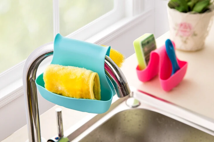 Губка для кухонной раковины сушилка слива двойная корзина мусора органайзер