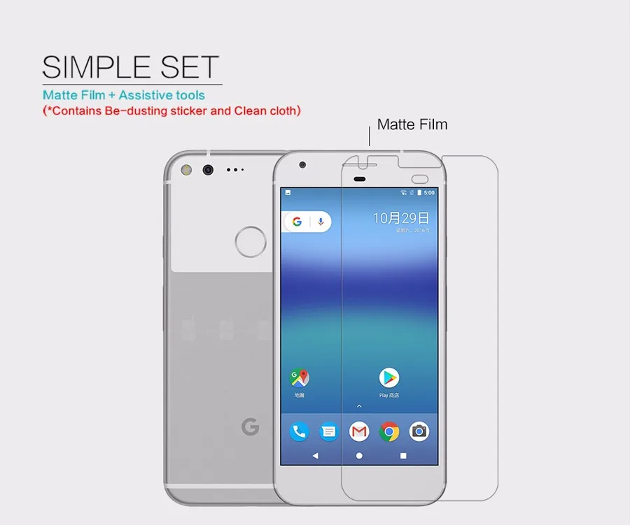 NILLKIN google pixel супер прозрачная защитная пленка против отпечатков пальцев или матовая защитная пленка для экрана для google pixel 5,0 дюймов