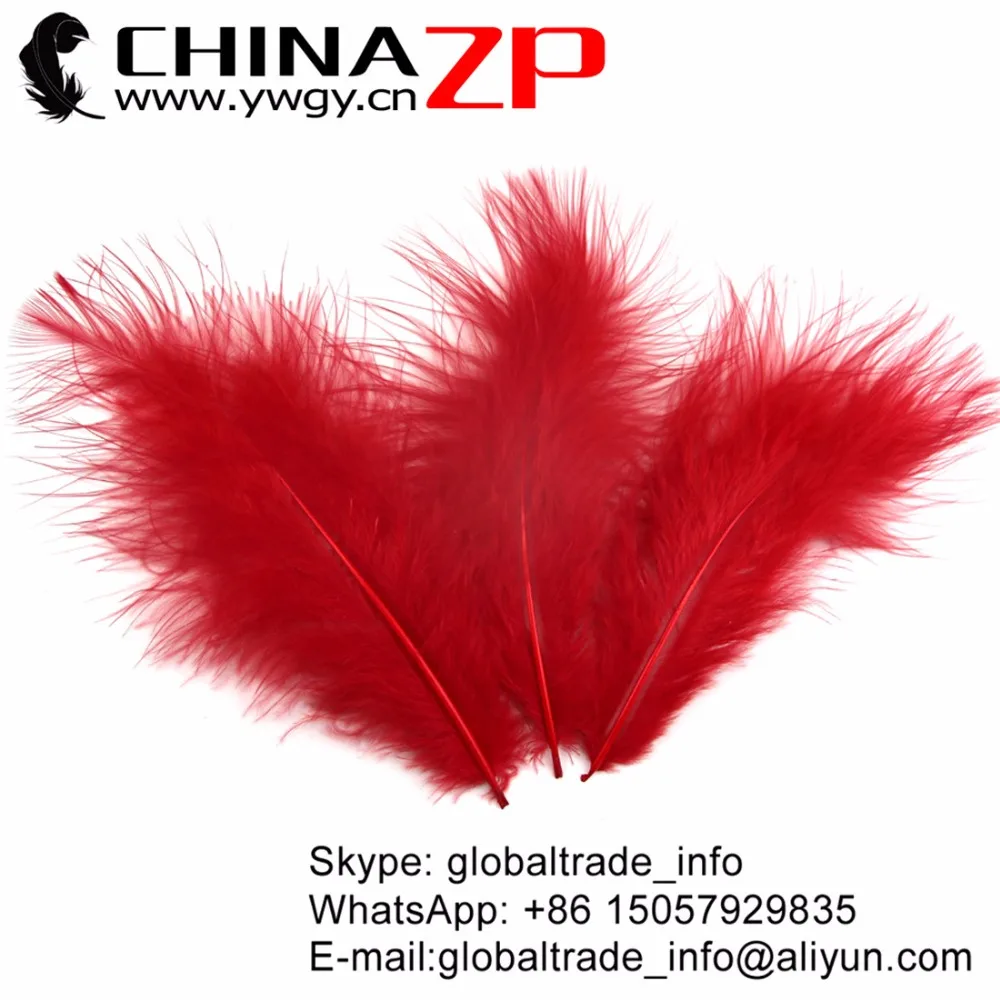 Оптовая цена от производителя CHINAZP 200 шт./лот отборные окрашенные красные перья