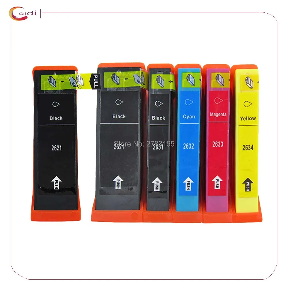 6 шт. совместимый картридж с чернилами T2621 T2631 epson XP600 XP605 xp800 xp700 XP520 XP620 XP625 XP720 XP820 XP610