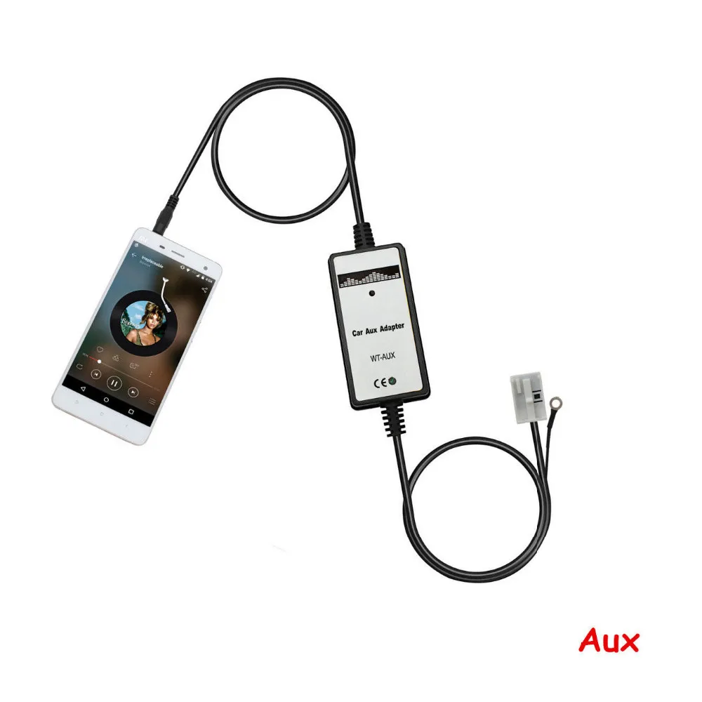 Автомобильный CD MP3 плеер телефонный интерфейс Ipod Авто 3 5 мм кабель Aux адаптер для