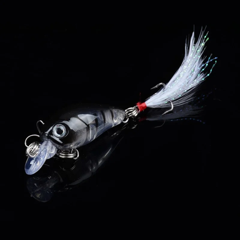 Набор 50 шт. изысканные мини приманки с крючком рыболовные 4 5 см г искусственный