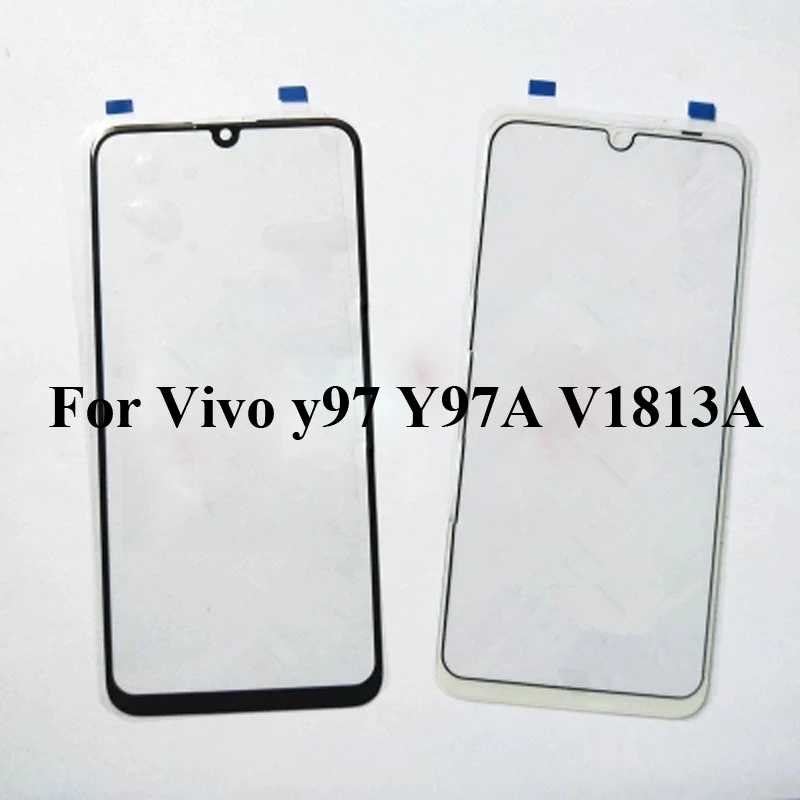 2 шт. для Vivo Y97 стеклянная линза сенсорный экран Внешний vivo y 97 Y97A крышка без flex VivoY97