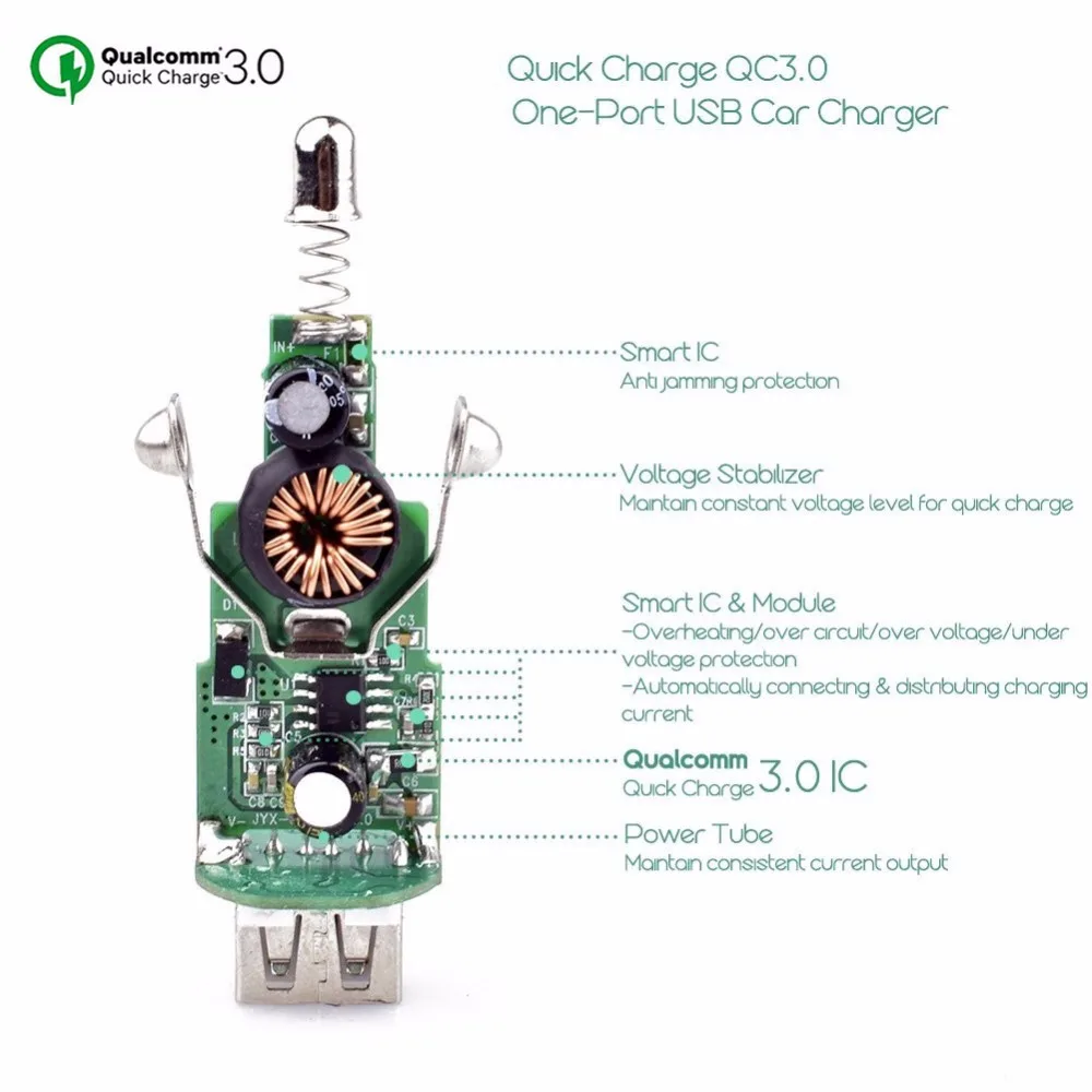 XLOT USB Автомобильное телефон Зарядное устройство QC 3 0 мобильный автомобильный
