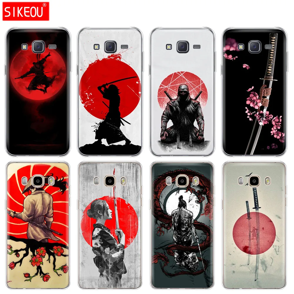 Силиконовый чехол для телефона Samsung Galaxy J1 J2 J3 J5 J7 MINI 2016 2015 prime Japan samurai Ninja|Бамперы| |