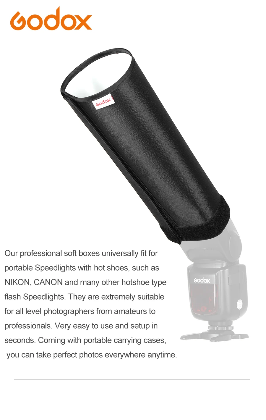 GODOX 31 см x 28,6 см универсальная Световая трубка SN3030 для рассеивателя вспышки камеры Speedlite