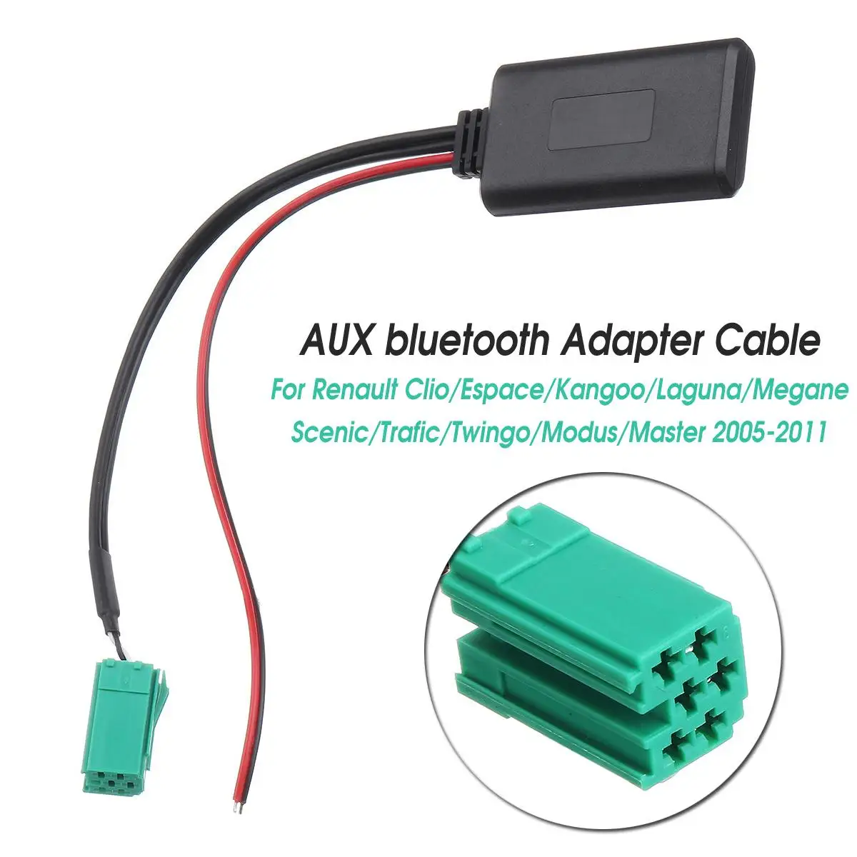 12 В+ автомобильный bluetooth модуль AUX адаптер беспроводной Радио Стерео AUX-IN кабель для Renault для Clio для Kangoo для Megane для Scenic