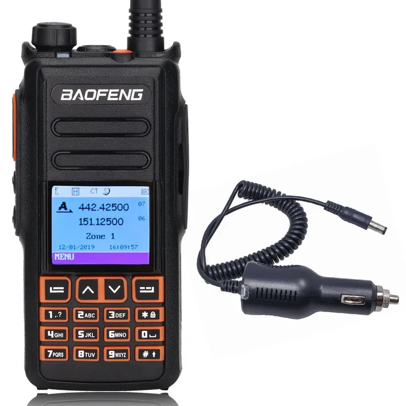 add car charger Baofeng DM-X рация с GPS Запись двухдиапазонный DMR Dual Time slot цифровой/аналоговый ретранслятор обновление DM-1702 двухстороннее радио - Цвет: add car charger