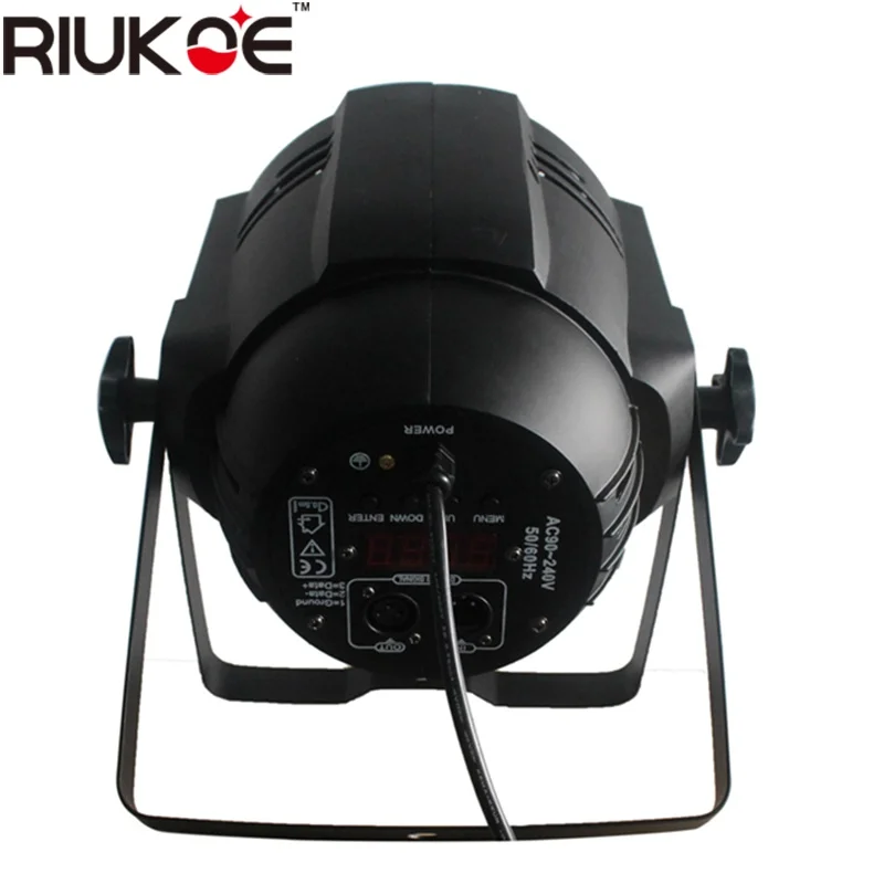 RIUKOE теплый белый 100 Вт/200 Вт cob led par can dmx светильник с дверью амбара для дискотеки