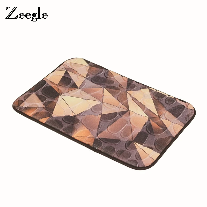 Zeegle 3D цветок галька на день рождения Домашний дверной коврик для входной двери