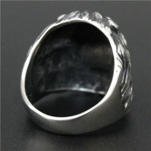Newest Design Crystal Eyes Big Angry Lion King Ring 316L Stainless Steel Men Boy Fashion | Украшения и аксессуары