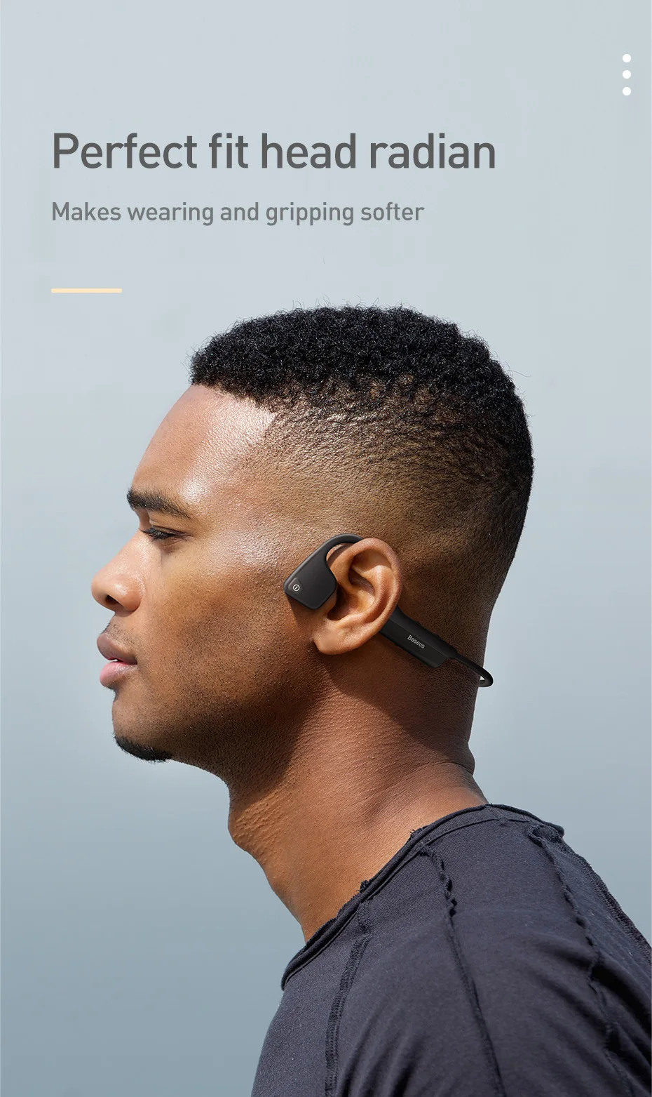 Baseus Bluetooth 5,0, наушники с костной проводимостью, беспроводные Bluetooth наушники, спортивные стерео наушники, гарнитура для iPhone, Xiaomi Pad
