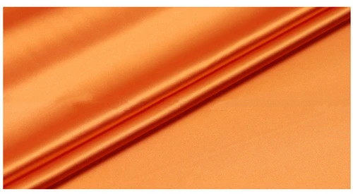 6 orange 19 момме 140 см ширина эластичная шелковая атласная ткань для шелкового платья шелковая одежда HL297 - Цвет: 6 orange