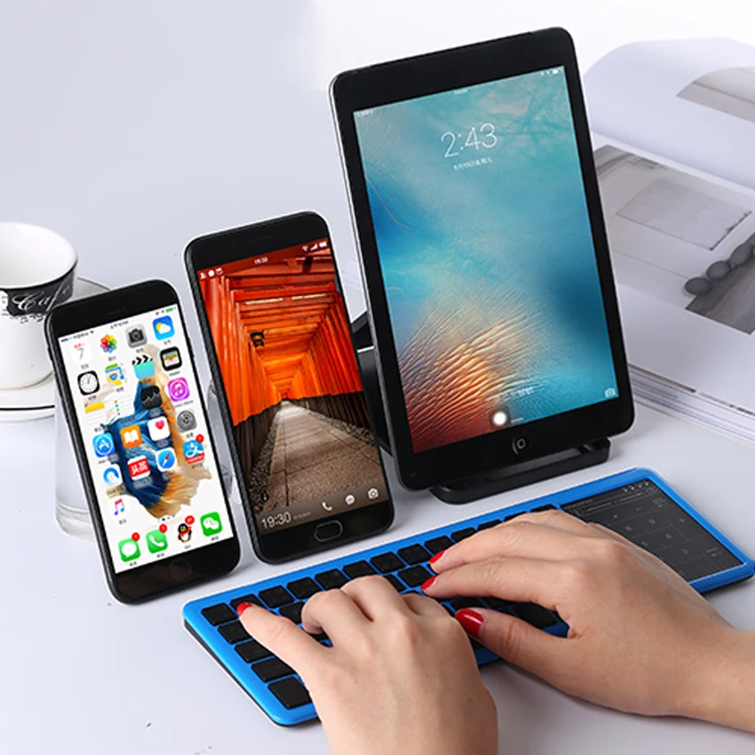 Новая беспроводная мини клавиатура 2 4 ГГц с тачпадом и мышью для Mac iOs Windows Android/Smart