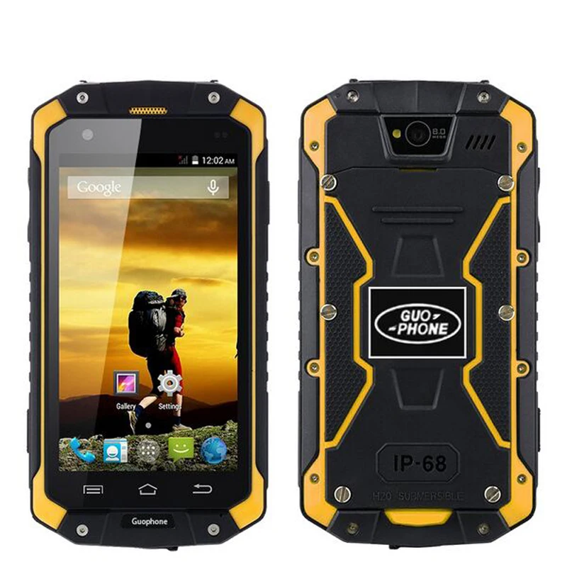 Оригинальный guophone V9 IP68 прочный Водонепроницаемый сотовый телефон MTK6572 Android 4 5