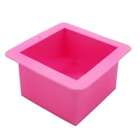 500ml big square silicone soap mold handmade bread silicone mould cake decoration tools ice cube pudding molds soap cake moulds