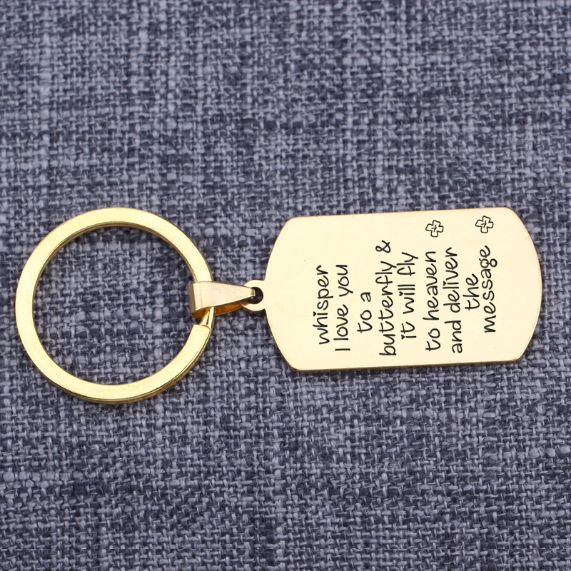 Pendant Jewelry Whisper I Love You To A Butterfly It Will Fly Heaven And Deliver The Message Dog Tag Keychain Souvenir Gift | Украшения и